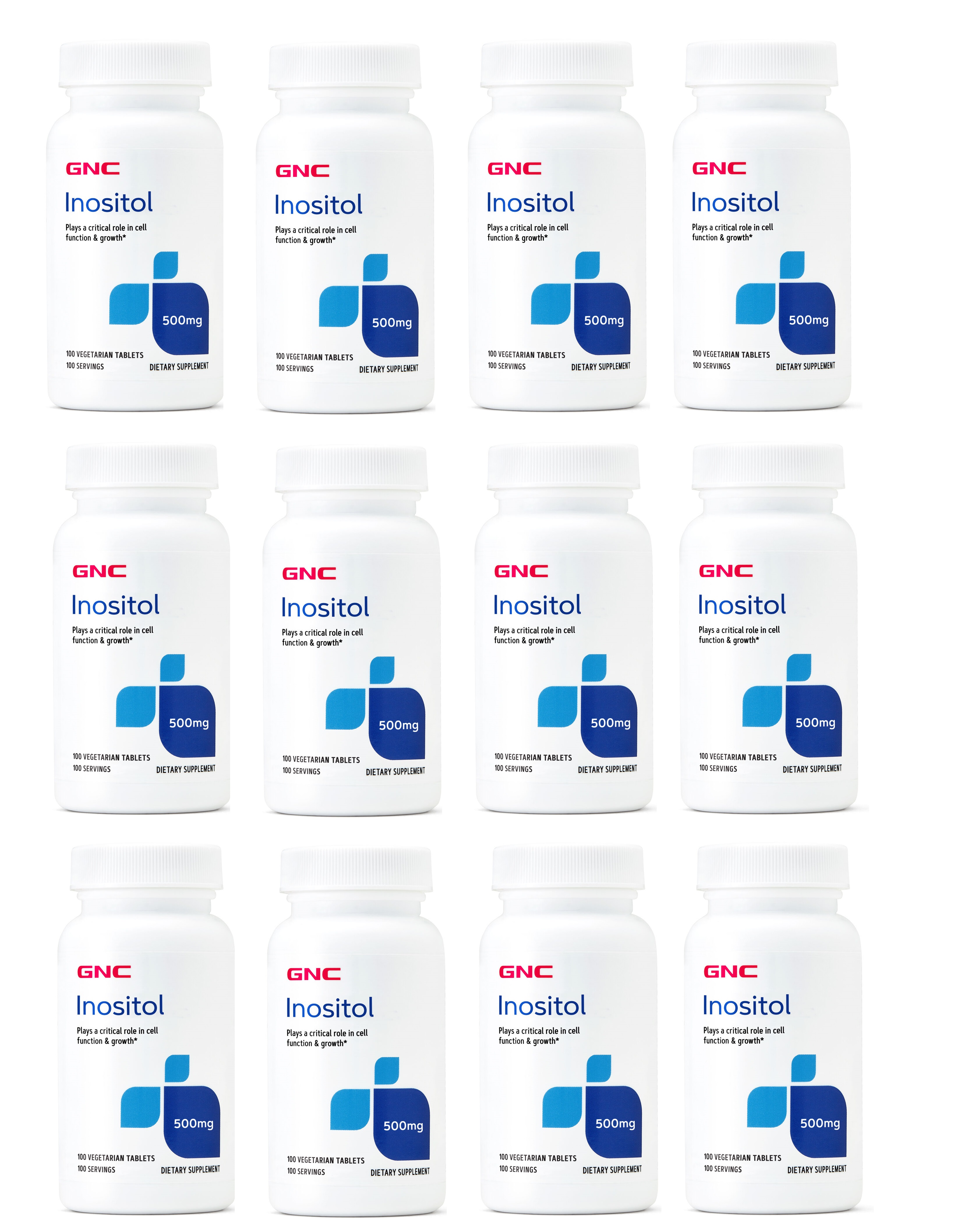 GNC Inositol 500 肌醇 100顆(一組12瓶)
